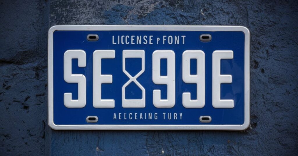 Security Features in License Plate Fonts