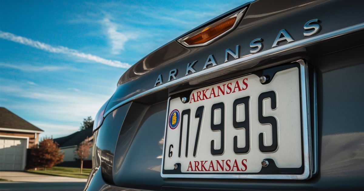 Arkansas License Plate