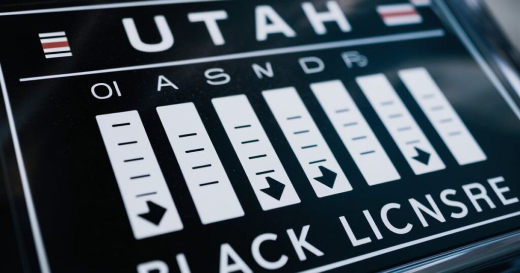 Costs and Fees Associated with Utah Black License Plate