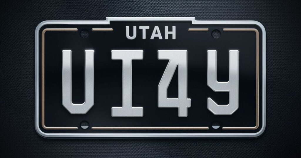 Design and Features of the Utah Black License Plate