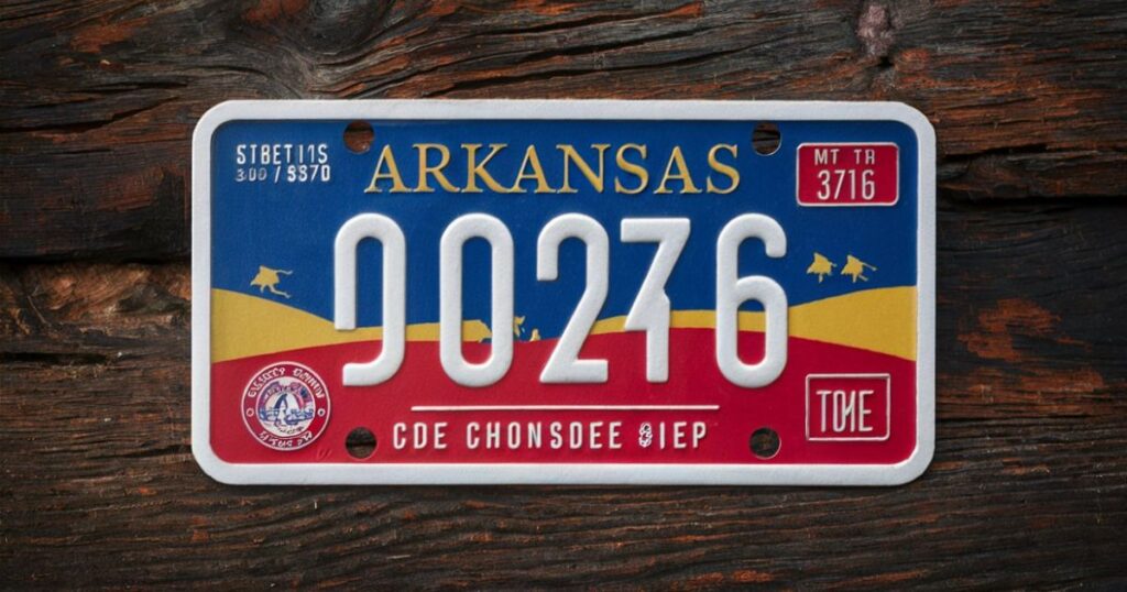 Design Elements of Arkansas License Plate