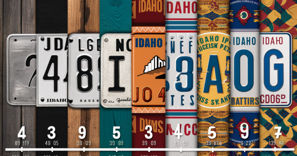 Evolution of Materials and Designs in Idaho License Plates