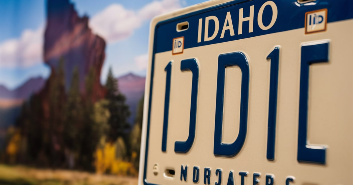 Idaho license plates