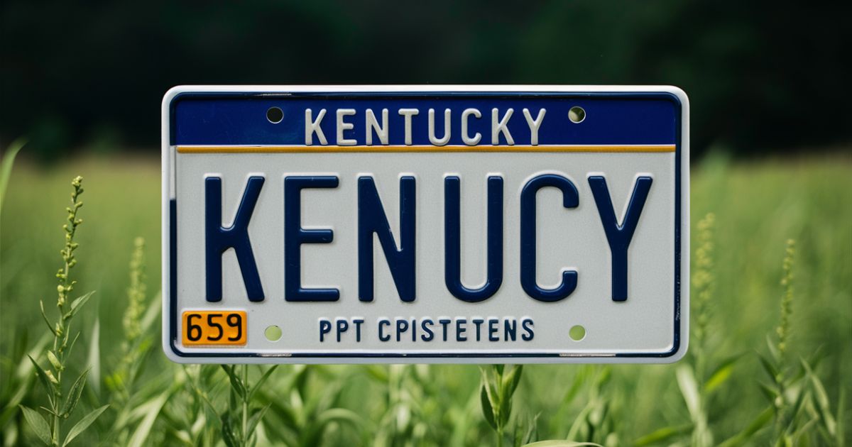 Kentucky License Plate