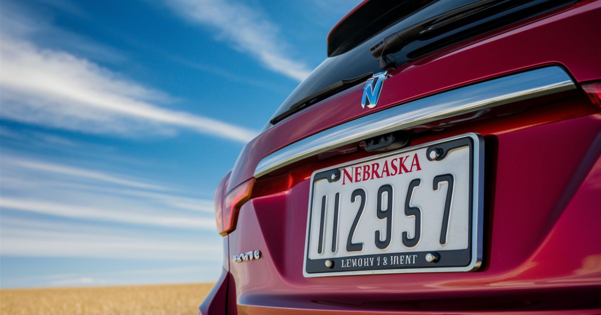 Nebraska License Plate