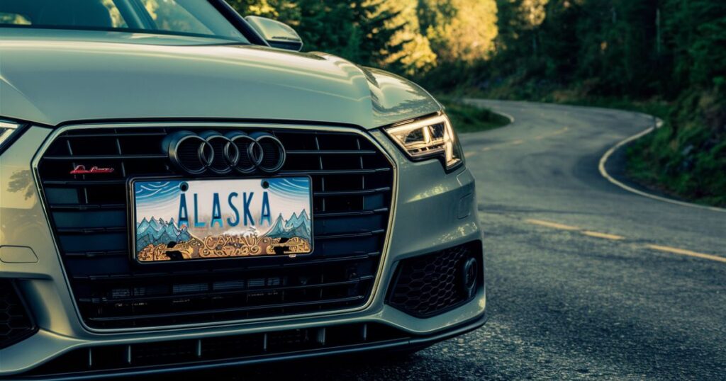 Rare and Unique Alaska License Plate 