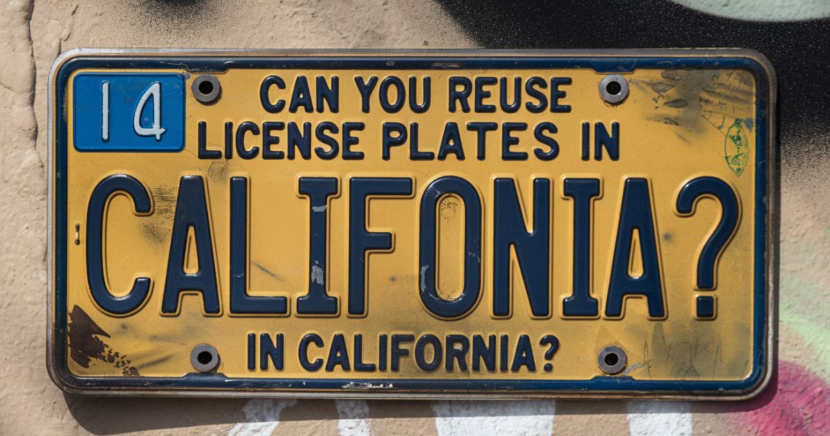 Can You Reuse Vintage License Plates in California?