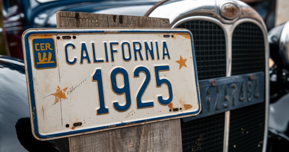 Can You Relive The Past The Lowdown On Reusing Vintage License Plates In California