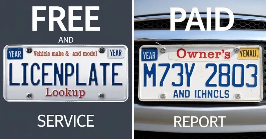 Free vs. Paid License Plate Lookup Services