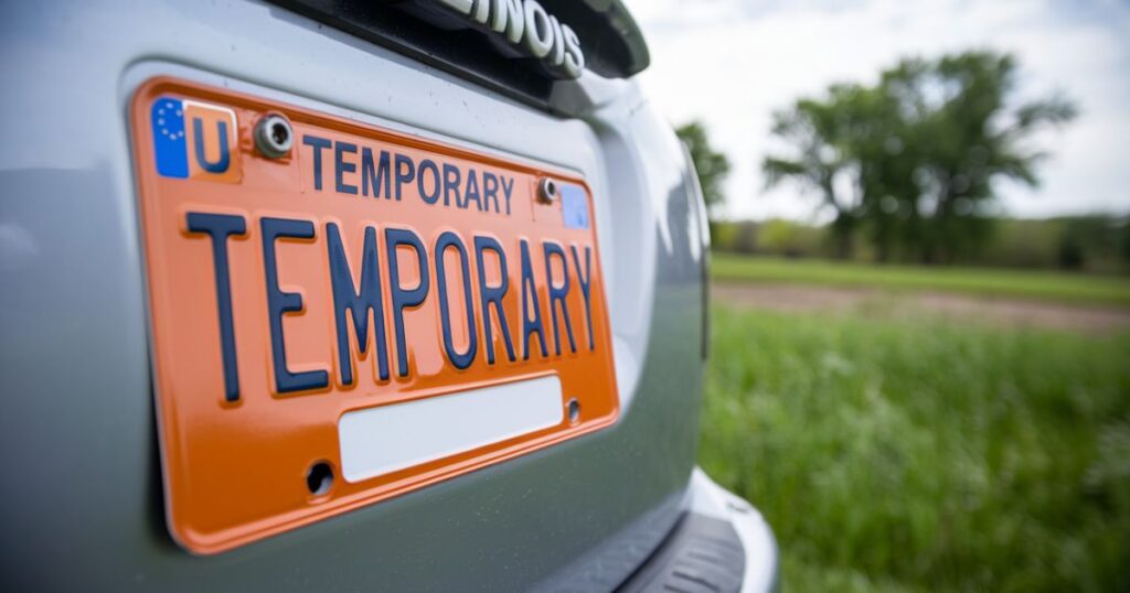 What Types of Temporary License Plates Are There in Illinois?