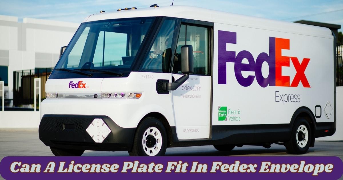 Can A License Plate Fit In Fedex Envelope