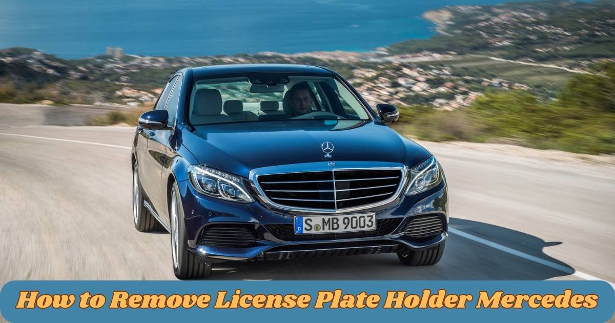 How to Remove License Plate Holder Mercedes